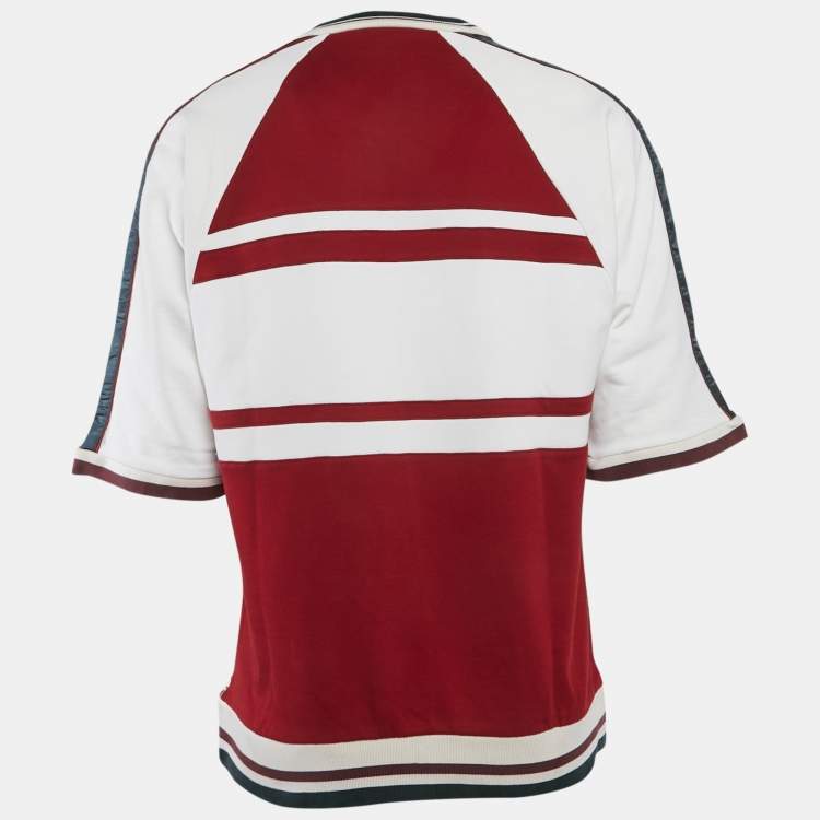 Pre Owned Dolce & Gabbana Multicolor Graphic Printed Cotton Knit Crew Neck Pullover S