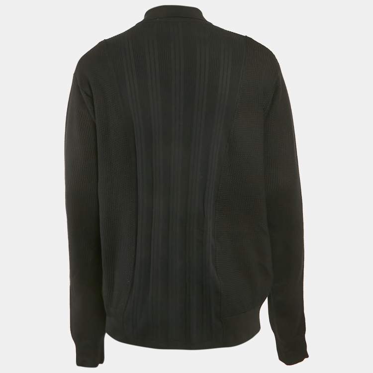 Pre Owned Dolce & Gabbana Black Knit Applique Detail Oversized T-Shirt S