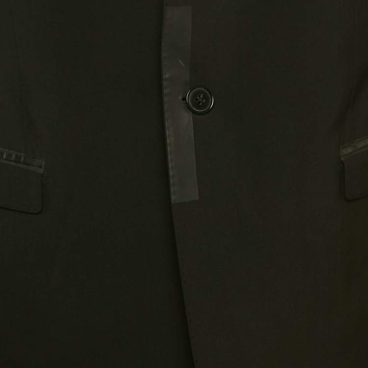 Pre Owned Dolce & Gabbana Black Crepe Regular Fit Blazer L