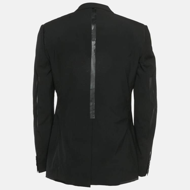 Pre Owned Dolce & Gabbana Black Crepe Regular Fit Blazer L