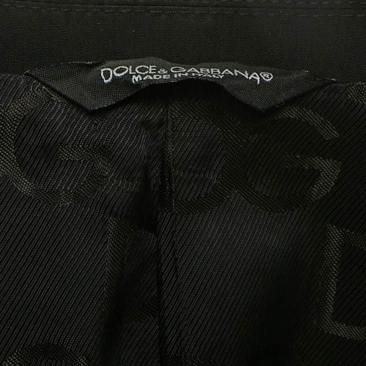 Pre Owned Dolce & Gabbana Black Crepe Regular Fit Blazer L