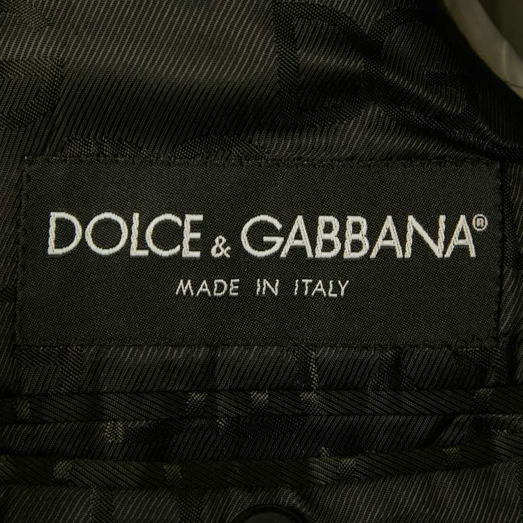 Pre Owned Dolce & Gabbana Black Crepe Regular Fit Blazer L
