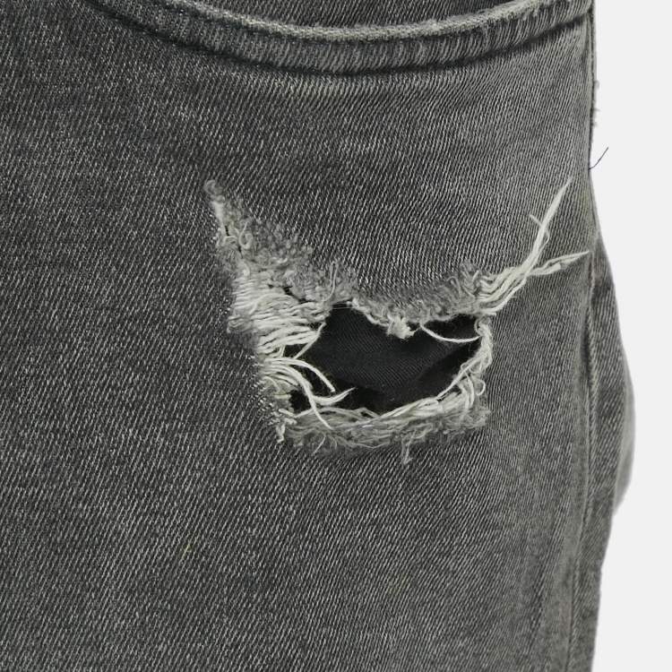 Pre Owned Dolce & Gabbana Grey Denim Skinny Jeans XXXL/Waist 40"