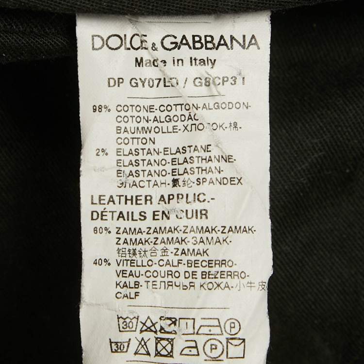 Pre Owned Dolce & Gabbana Grey Denim Skinny Jeans XXXL/Waist 40"