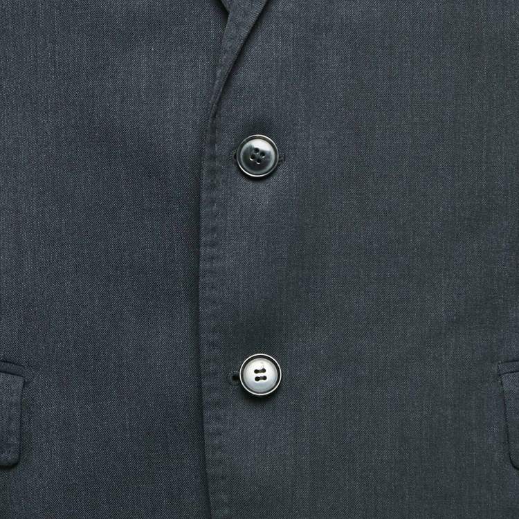مملوكة مسبقًا Dolce & Gabbana Black Wool Single Breasted Blazer XXL