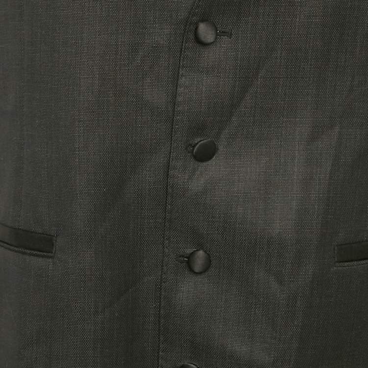 Pre Owned Dolce & Gabbana Black Wool Vest XL