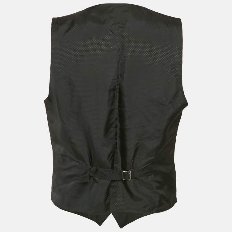 Pre Owned Dolce & Gabbana Black Wool Vest XL