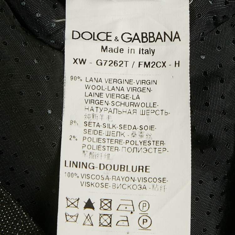 Pre Owned Dolce & Gabbana Black Wool Vest XL