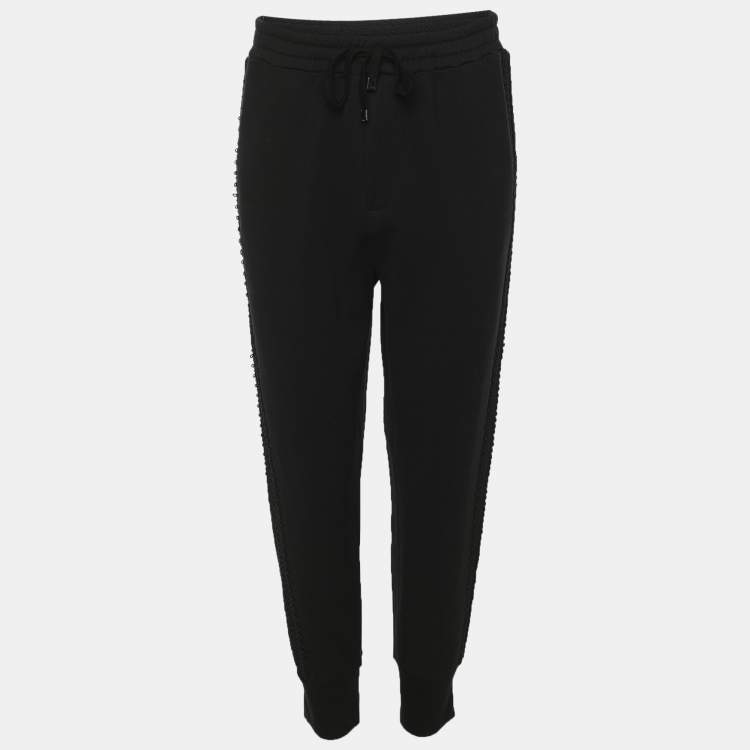 Pre Owned Dolce & Gabbana Black Knit Jogger L