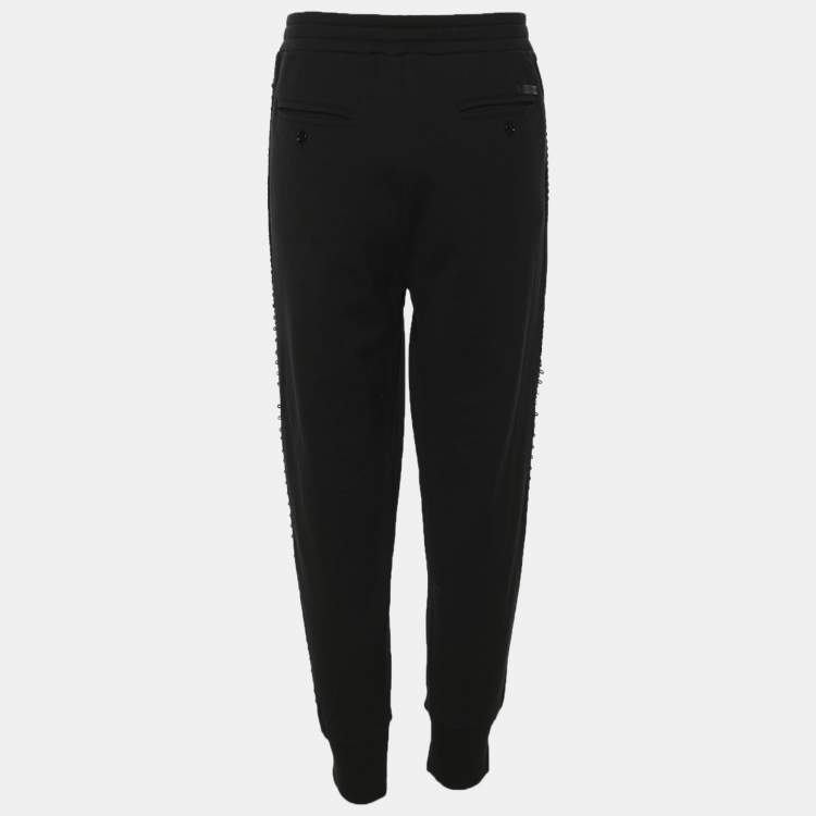 Pre Owned Dolce & Gabbana Black Knit Jogger L