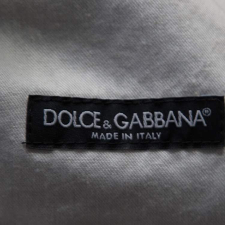 Pre Owned Dolce & Gabbana Brown Cotton Wool Tweed Waistcoat Blazer S