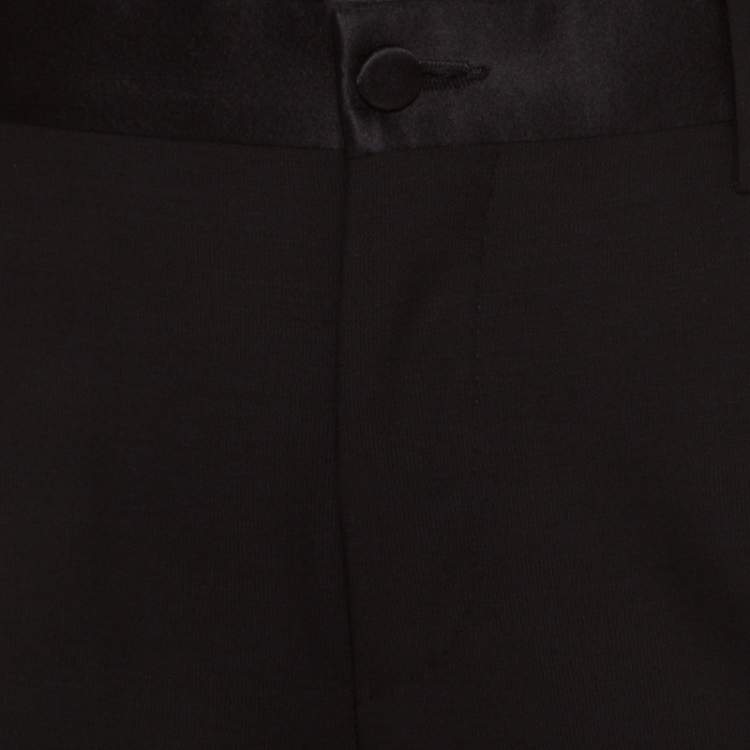 Pre Owned Dolce & Gabbana Maritini Black Wool and Silk Tuxedo Suit M