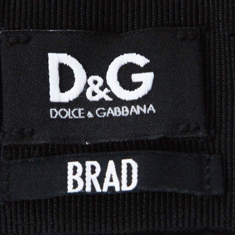 Pre Owned Dolce & Gabbana Black Cotton Blend Full Sleeve Brad Shirt M