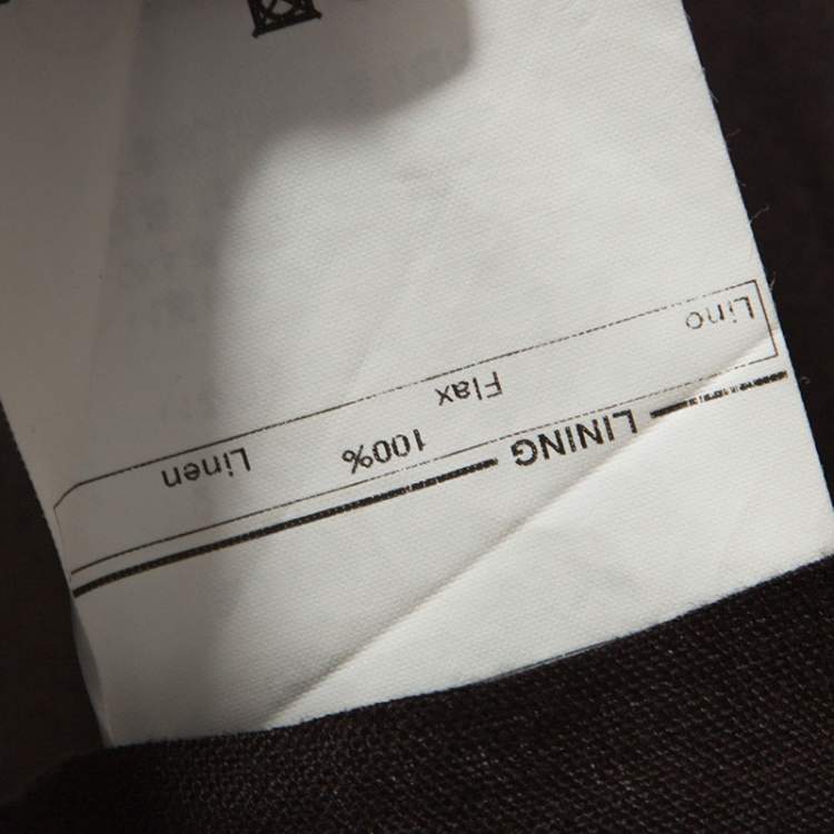 مملوكة مسبقًا Dolce & Gabbana Brown Linen Blazer XL