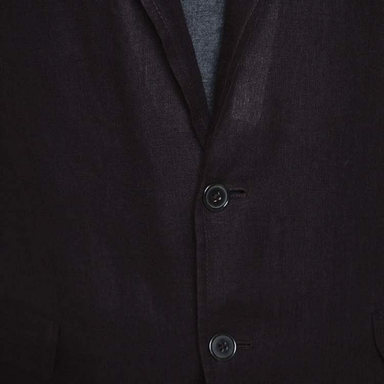 مملوكة مسبقًا Dolce & Gabbana Brown Linen Blazer XL