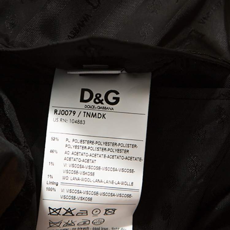 مملوكة مسبقًا Dolce & Gabbana Metallic Brown Double Buttoned Blazer S