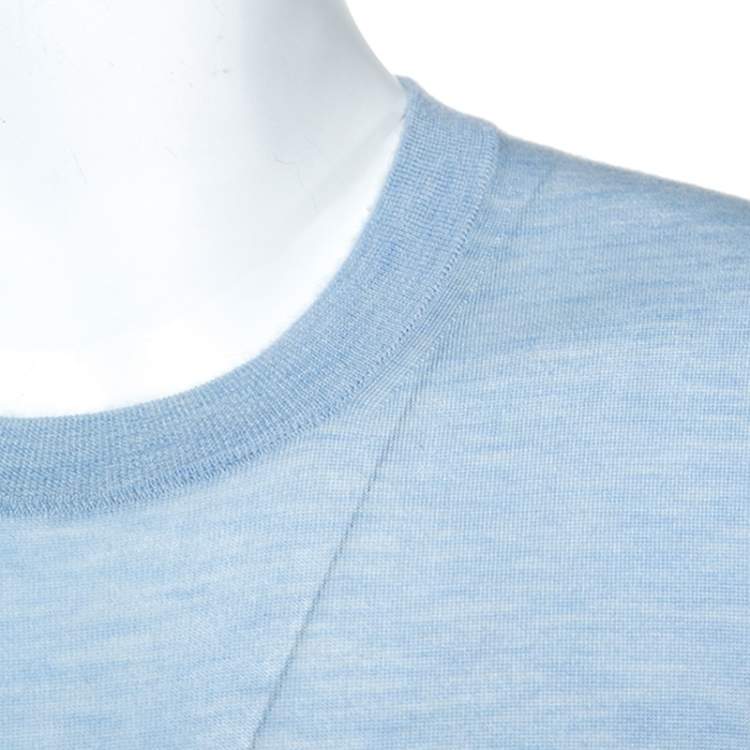 Pre Owned Dolce & Gabbana Light Blue Cashmere Sweater M