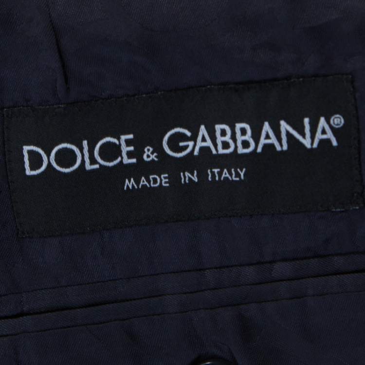 Pre Owned Dolce & Gabbana Black Cotton Two Buttoned Blazer S
