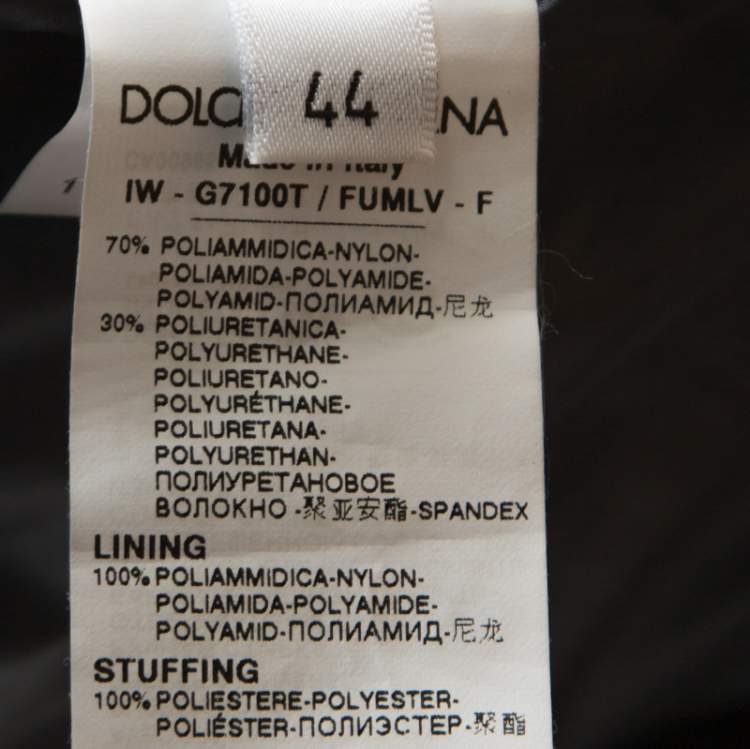 Pre Owned Dolce & Gabbana Grey Nylon Sleeveless Quilted Jacket XS