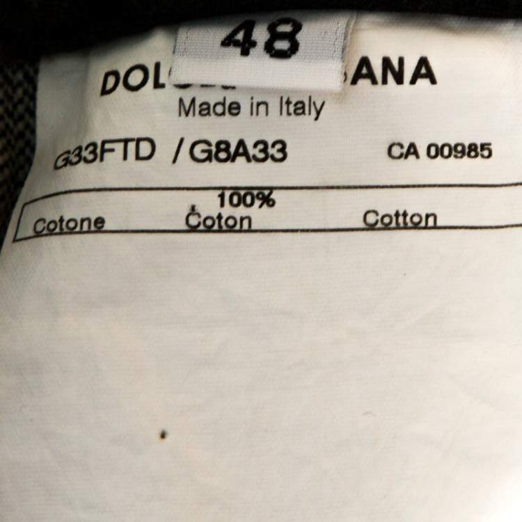 Pre Owned Dolce & Gabbana Blue Denim Straight Leg Jeans M