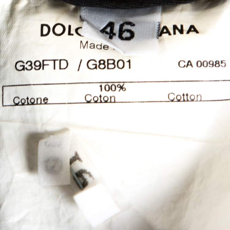 Pre Owned Dolce & Gabbana Blue Medium Wash Denim Straight Leg Jeans S