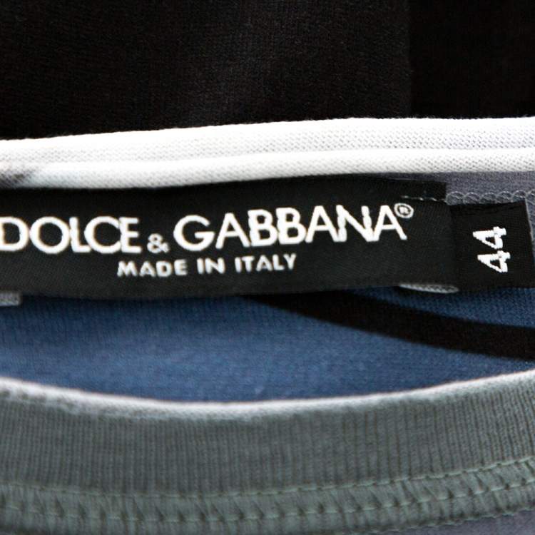 Pre Owned Dolce & Gabbana Multicolor Cotton Cowboy Print T Shirt XS
