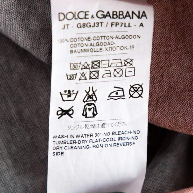 Pre Owned Dolce & Gabbana Multicolor Cotton Cowboy Print T Shirt XS