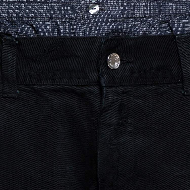 Pre Owned Dolce & Gabbana 14 Black Distressed Denim Pant Detail Jeans L