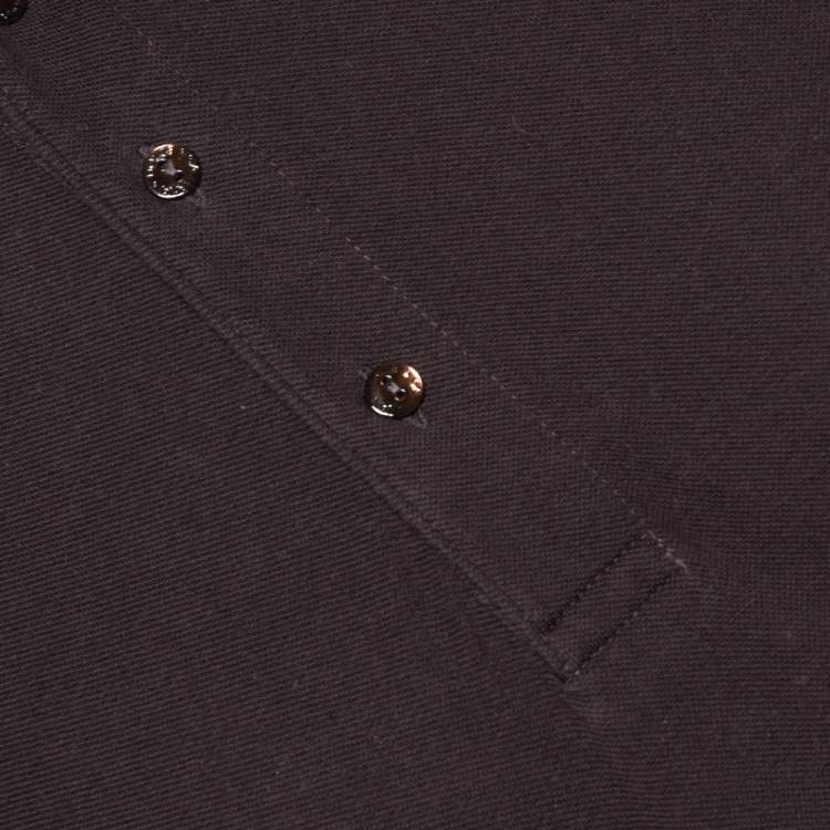 Pre Owned Dolce & Gabbana Brown Cotton Polo T-Shirt M