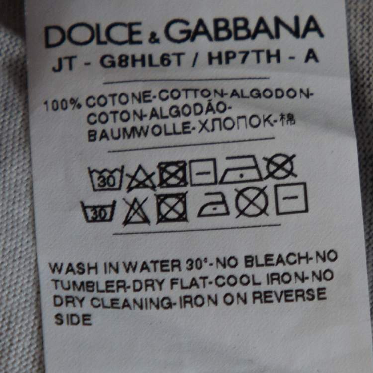 Pre Owned Dolce & Gabbana Grey Marilyn Monroe Print Cotton T-Shirt XS