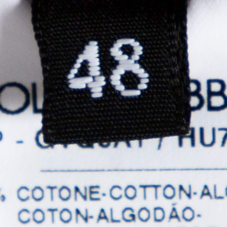 Pre Owned Dolce & Gabbana Burgundy Cotton Colorblock Drawstring Waist Shorts M