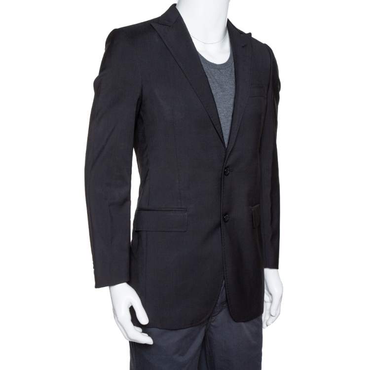 Pre Owned Dolce & Gabbana Black Wool Tailored Jacket XS
