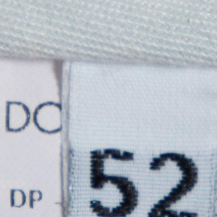 Pre Owned Dolce & Gabbana 14 Gold Blue Denim Straight Leg Jeans XL