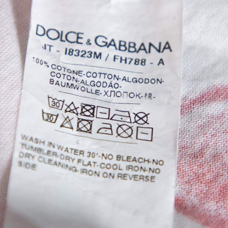 Pre Owned Dolce & Gabbana White Dubai Graffiti Print Cotton T-Shirt 5XL