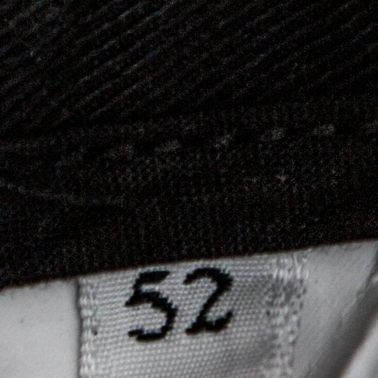 مملوكة مسبقًا Dolce & Gabbana Black Cotton Cropped Cargo Pants XL