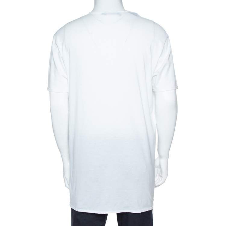 مملوكة مسبقًا Dolce & Gabbana White Cotton Popeye & Olive Print T-Shirt 3XL