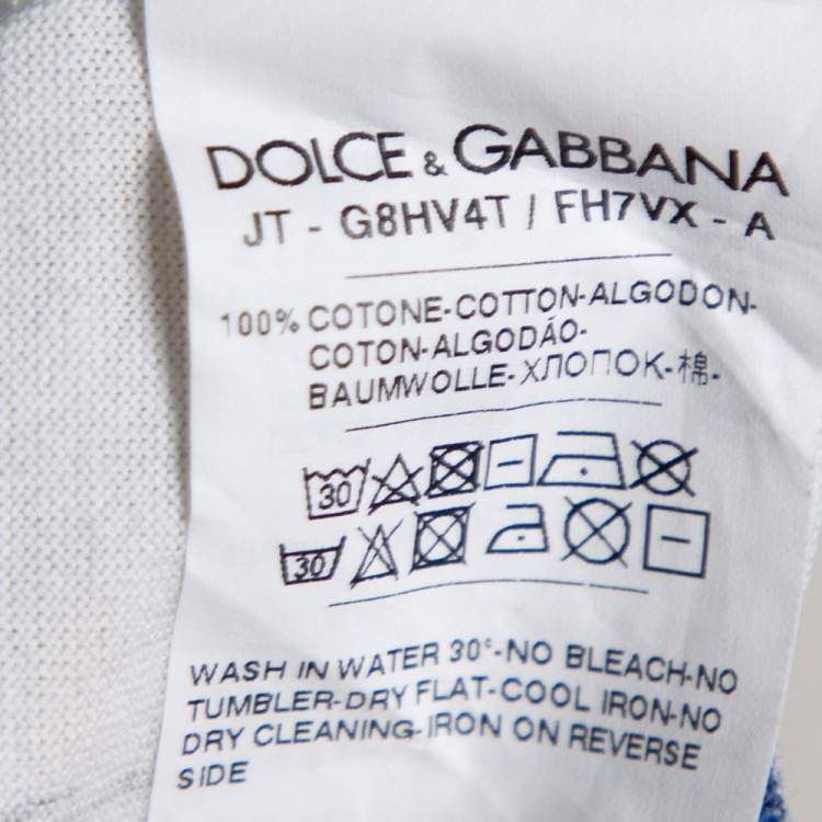 Pre Owned Dolce & Gabbana White Cotton Sicilian Print T-Shirt 3XL