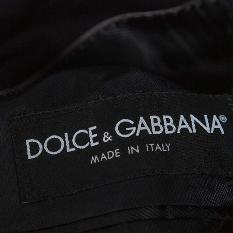 Pre Owned Dolce & Gabbana Navy Blue Wool Martini Tailored Jacket XL