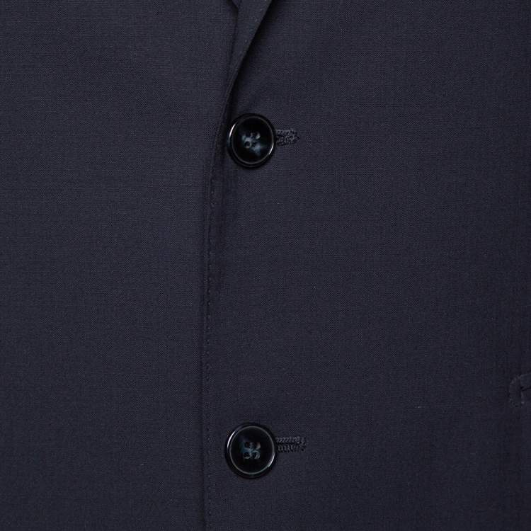 Pre Owned Dolce & Gabbana Navy Blue Wool Martini Tailored Jacket XL