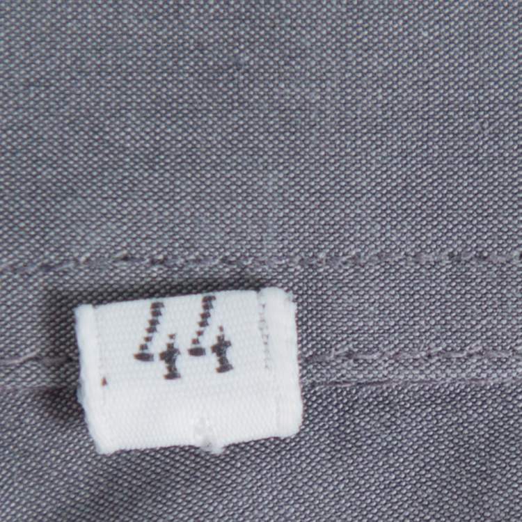 Pre Owned Dolce & Gabbana Grey Cotton Long Sleeve Martini Shirt 3XL