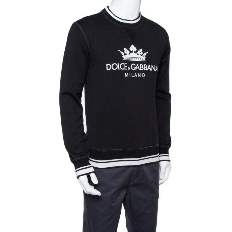 dolce & gabbana black sweatshirt