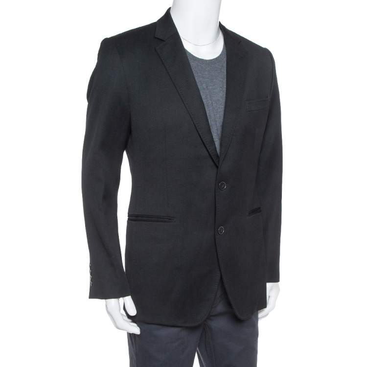 مملوكة مسبقًا Dolce & Gabbana  Black Wool Tailored Sports Jacket XL