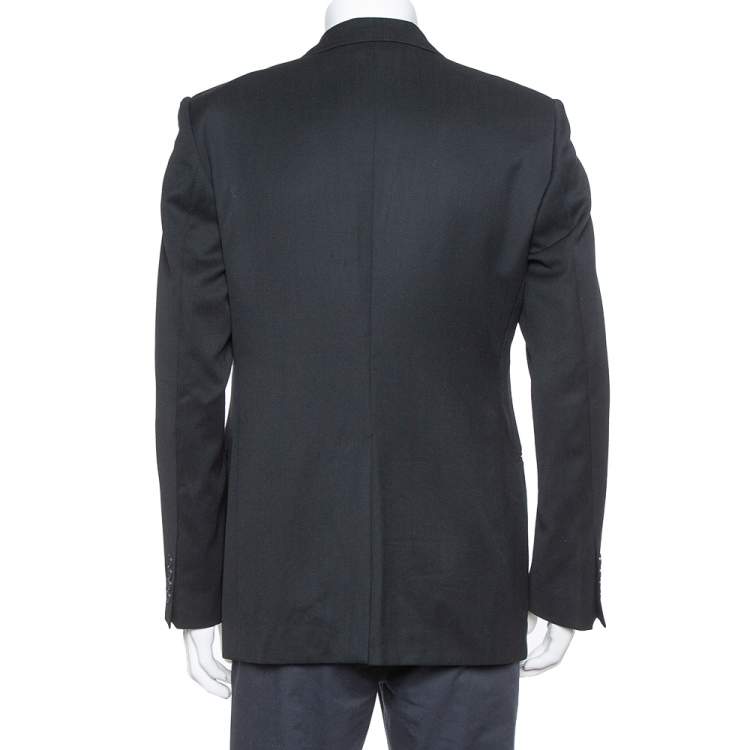 مملوكة مسبقًا Dolce & Gabbana  Black Wool Tailored Sports Jacket XL