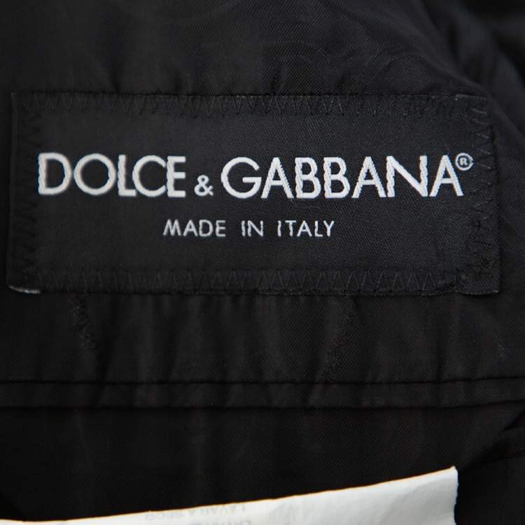 Pre Owned Dolce & Gabbana Brown Velvet Blazer XL