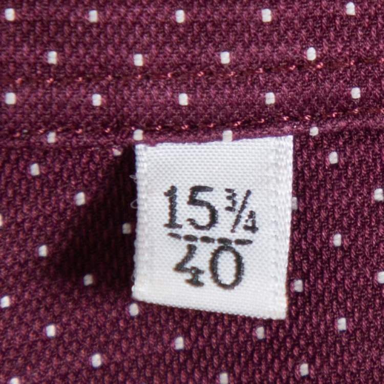 Pre Owned Dolce & Gabbana Wine Red Armour Printed Cotton Button Front Shirt L