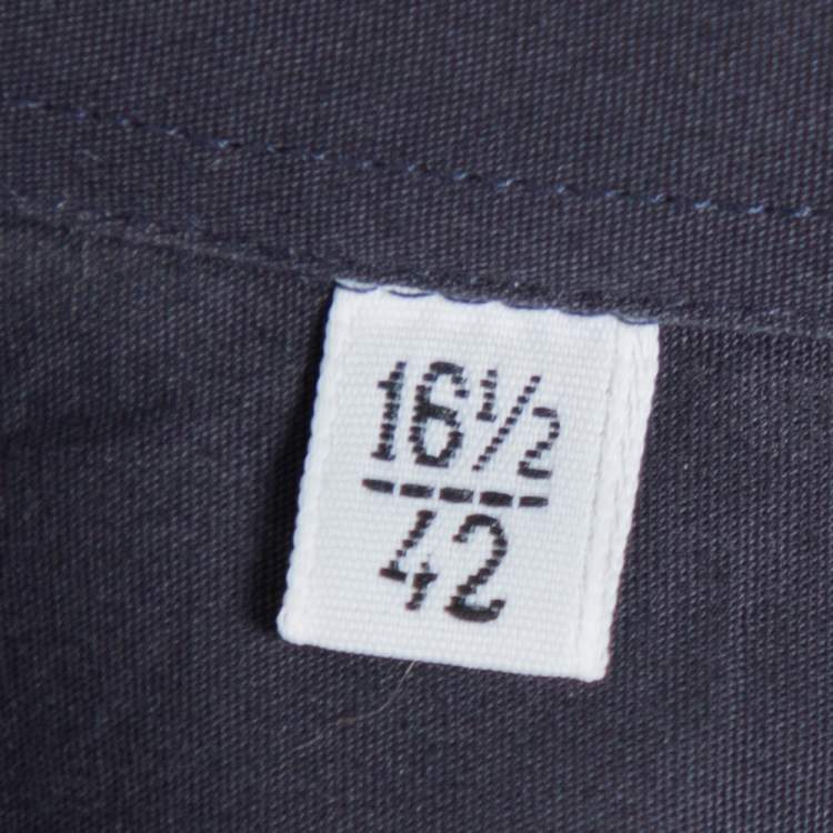 Pre Owned Dolce & Gabbana Black Stretch Cotton Gold Fit Long Sleeve Shirt XL