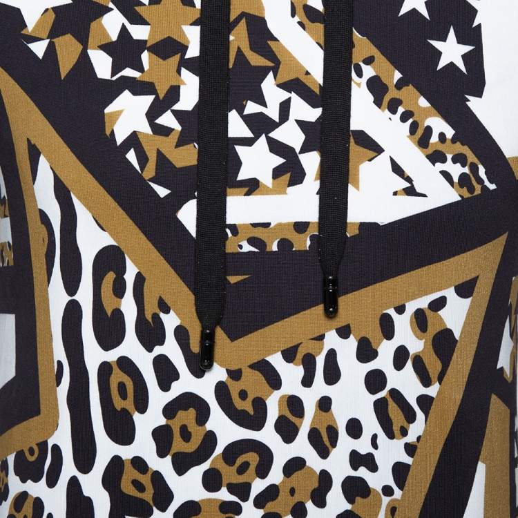 Pre Owned Dolce & Gabbana Multicolor Multiprinted Cotton Hoodie XS