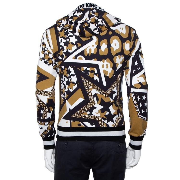 Pre Owned Dolce & Gabbana Multicolor Multiprinted Cotton Hoodie XS