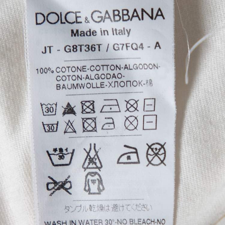 Pre Owned Dolce & Gabbana White Cotton Popeye & Olive Print T-Shirt XXL