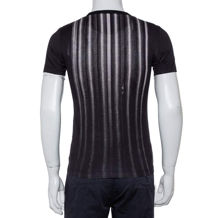 Pre Owned Dolce & Gabbana Black Cotton James Dean Printed Crewneck T-Shirt XS